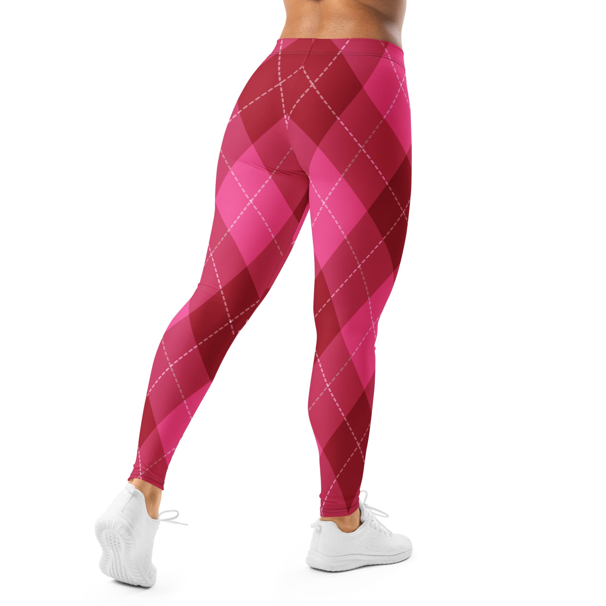 Pink Argyle & Plaid Leggings