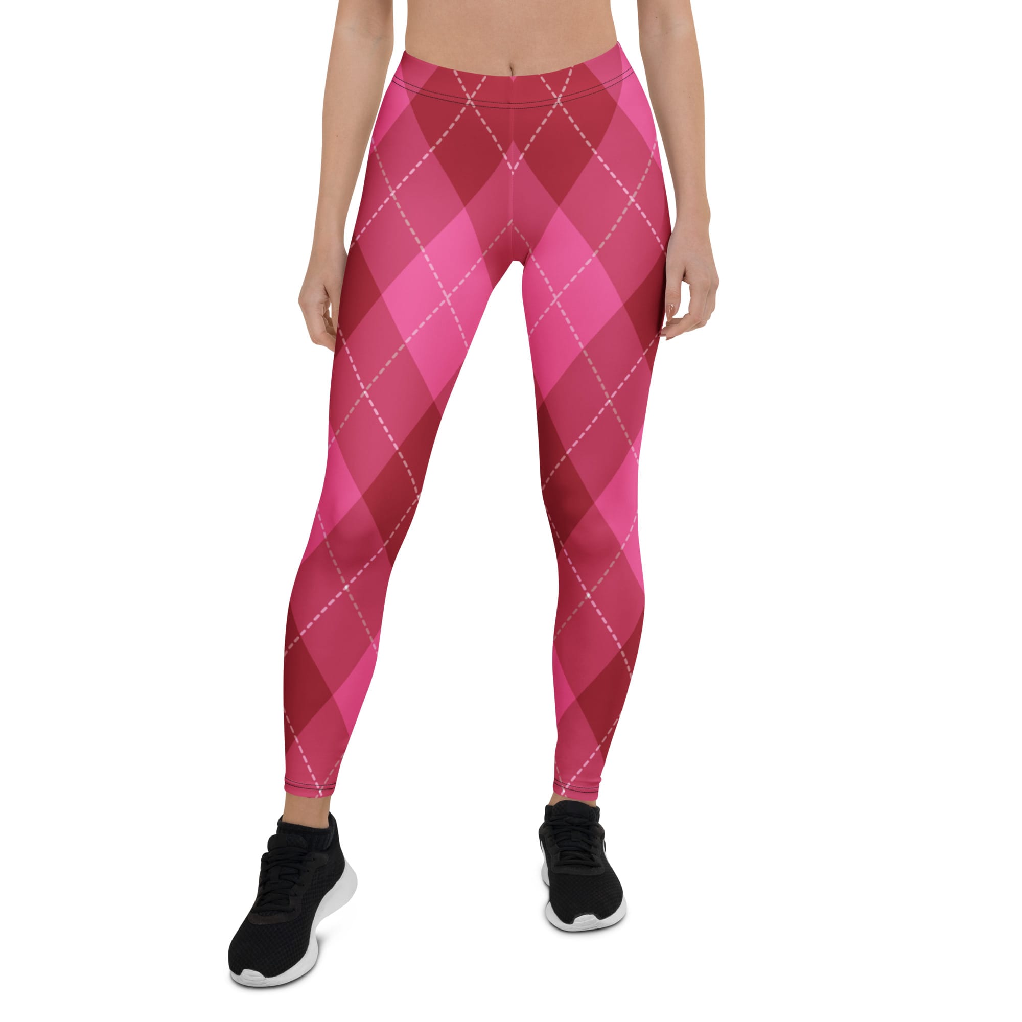 Pink Argyle & Plaid Leggings