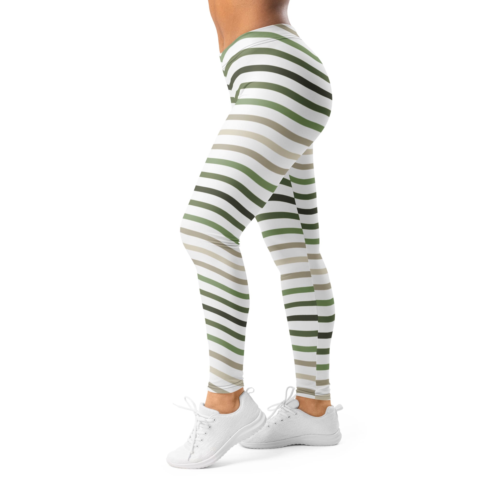 green degrees stripes leggings
