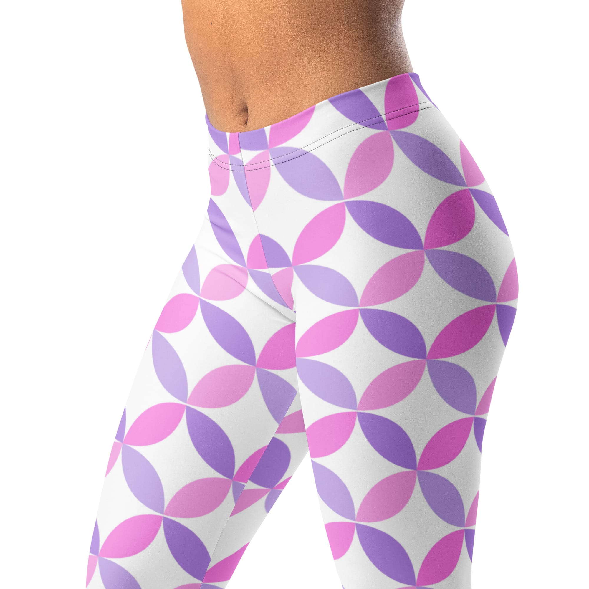 Pink & Purple Pattern Leggings – Stylish, Comfortable & Trendy