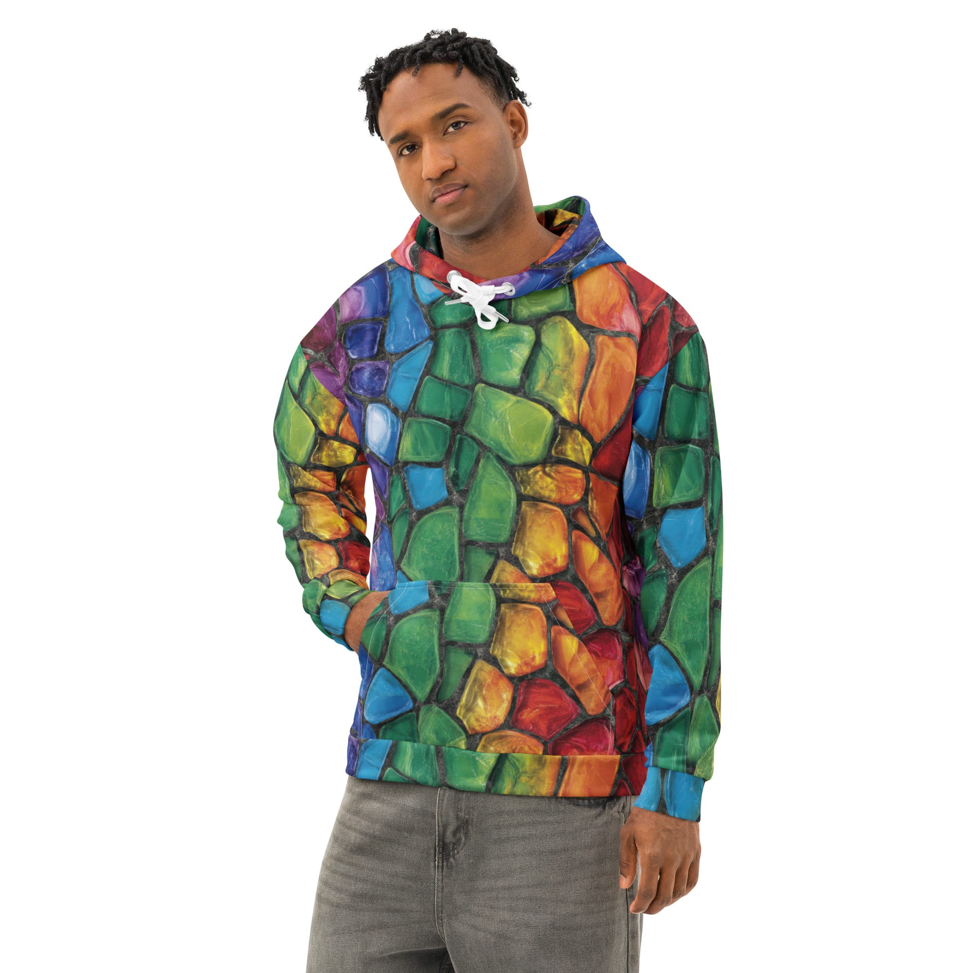 all over print unisex cotton hoodie white left front 693cb93d38547