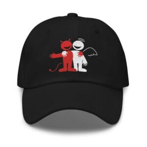 Happy Angel & Devil Dad Hat