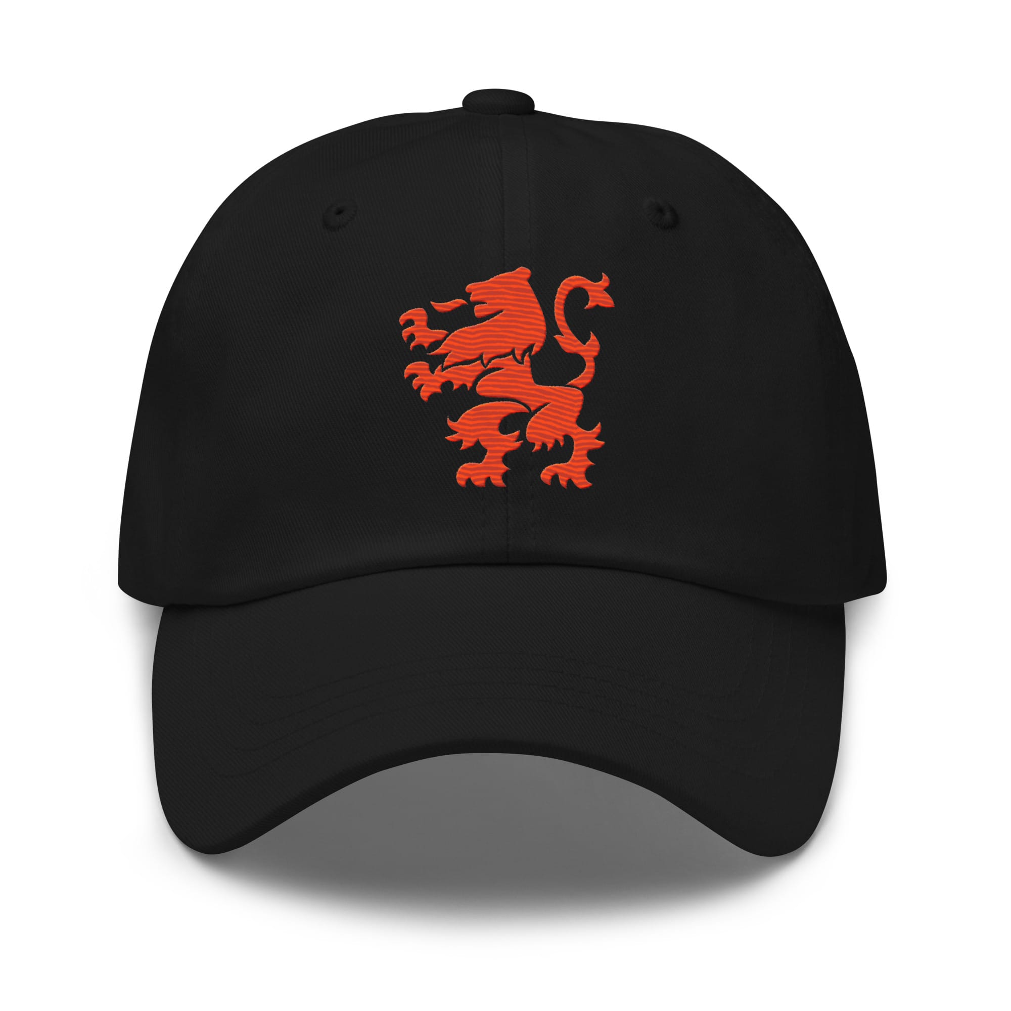 Orange Lion Coat of Arms Embroidered Dad Hat