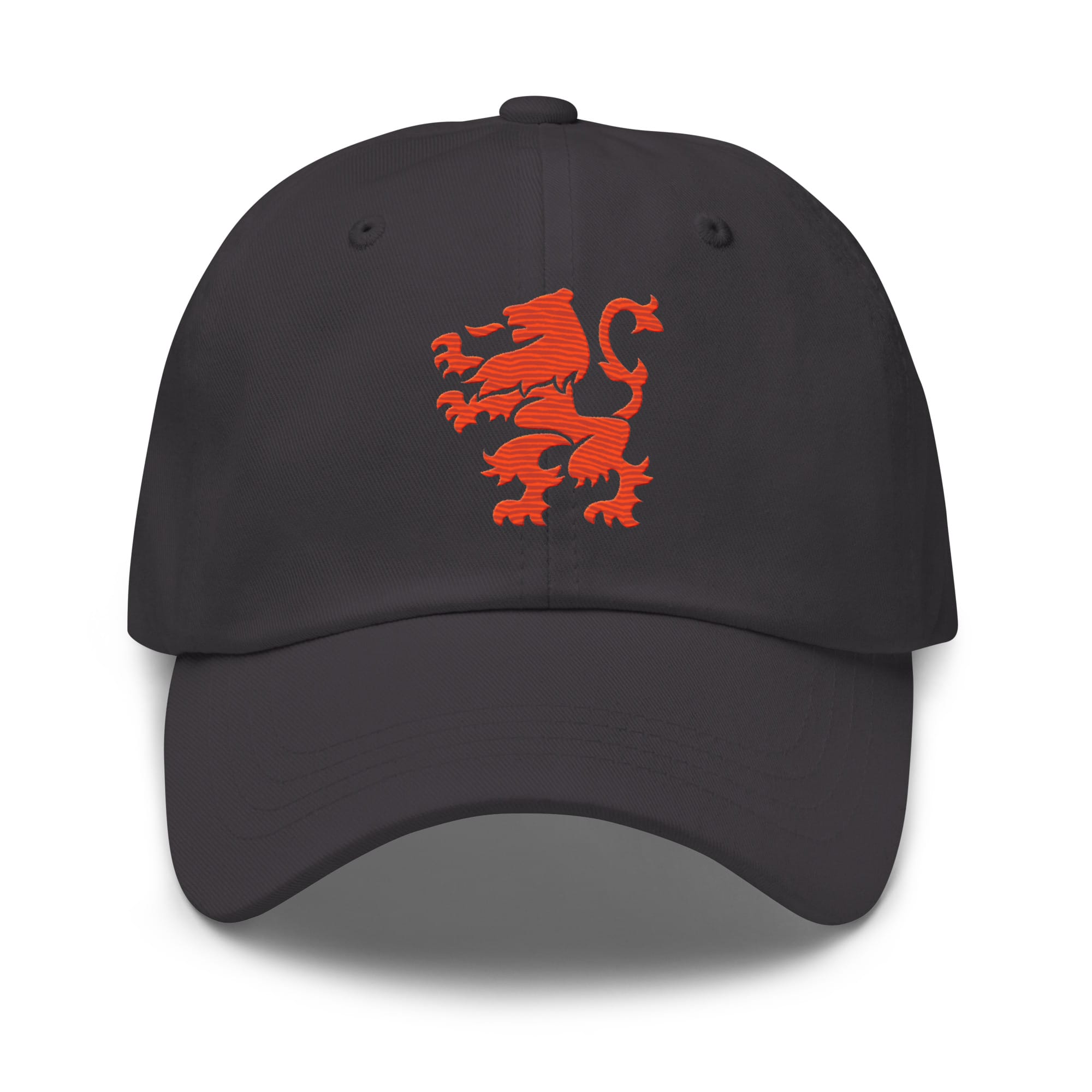 Orange Lion Coat of Arms Embroidered Dad Hat