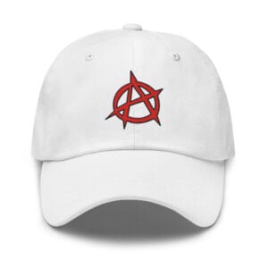 Anarchy Symbol Embroidered Dad Hat