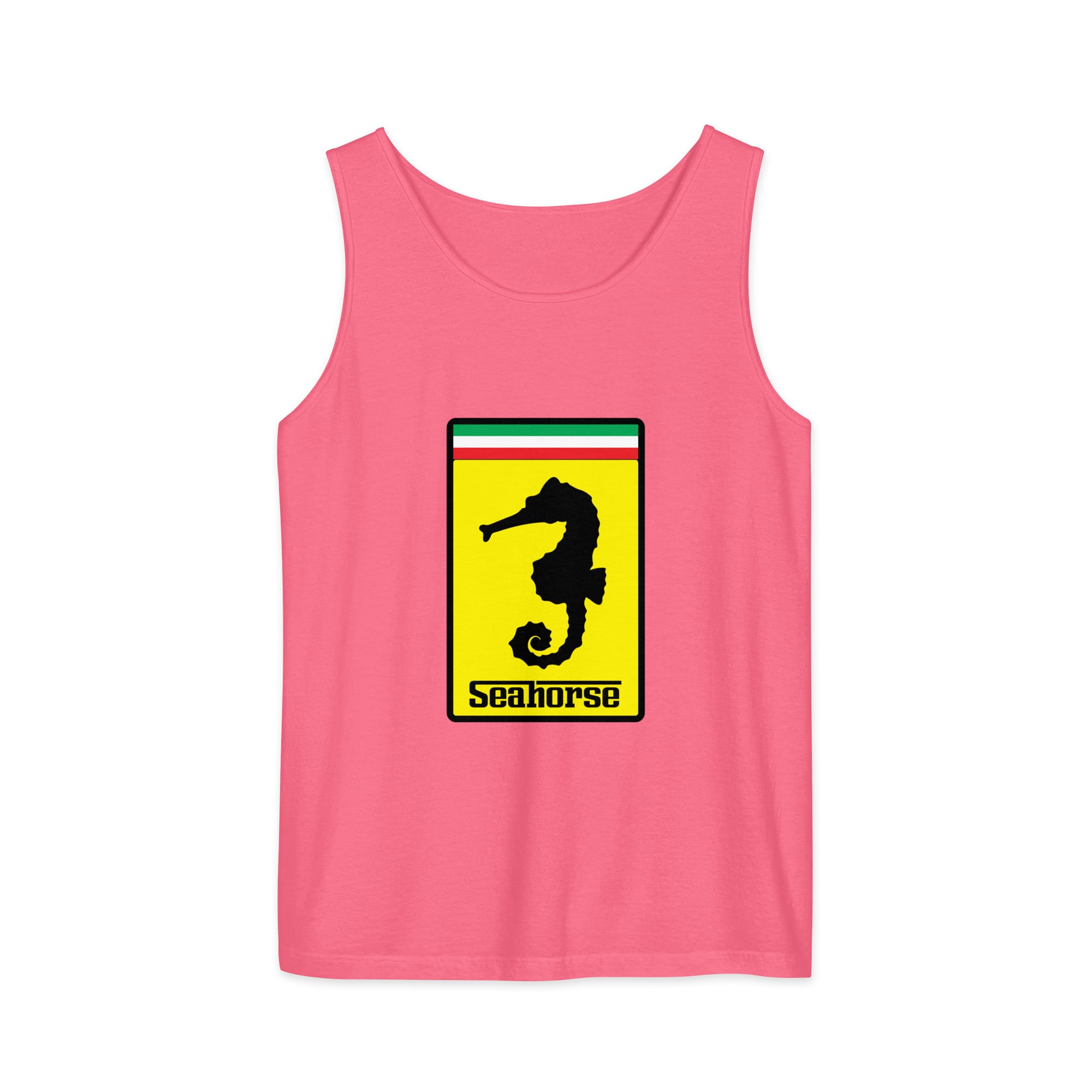 Sjov Ferrari Søhest Logo Tanktop - Crunchberry, L